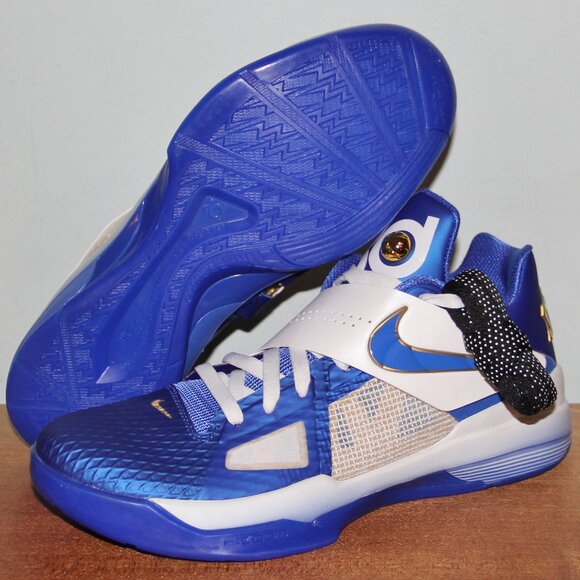 Nike Zoom KD 4 'The Real MVP' Basketball Mens 11 Hyper Royal White - Picture 1 of 6